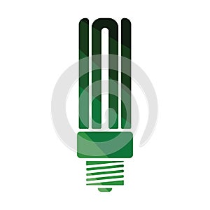 Energy saving light bulb icon