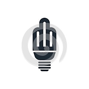 Energy-saving light bulb icon