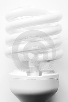 Energy saving light bulb isolated on white