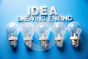 Energy Saving Light Bulbs: Sustainable Energy Concept