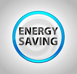 Energy Saving Round Blue Push Button