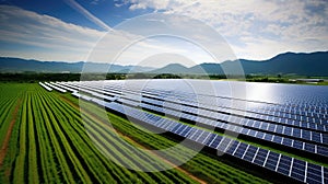 energy solar panel farm