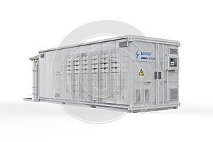 Energy storage system or battery container unit see thourgh