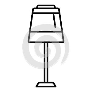Energy tall lamp icon outline vector. Illuminate led