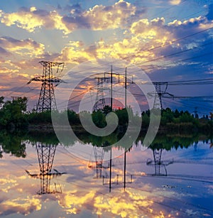 Energy towers.