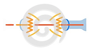 Energy Transfer Connection Icon, Digital Communication Tech Flow, vector design Generative AI