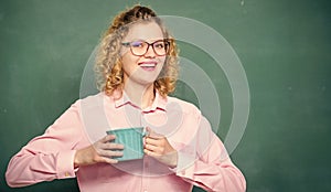 energy and vigor. energy reserves refill. good morning. girl refreshing with tea drink. woman with coffee cup at