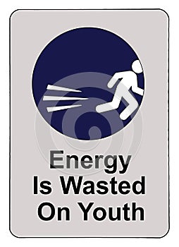 Energy is wasted warning