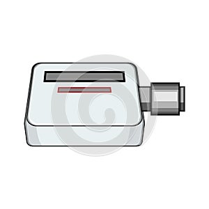 energy water gas meter cartoon vector illustration