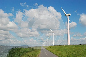 Energy wind mills Holland photo