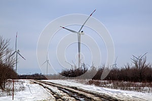 Energy, Wind turbine in the field