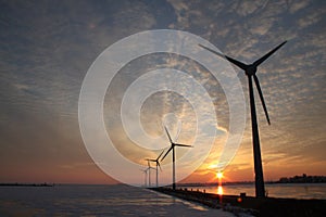 Energía molinos de viento viento 