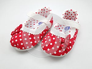 Enfant red polka dots baby shoes in Manila, Philippines photo
