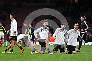 Bayern Munich Players Warming Up