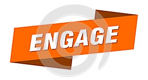 engage banner template. engage ribbon label.