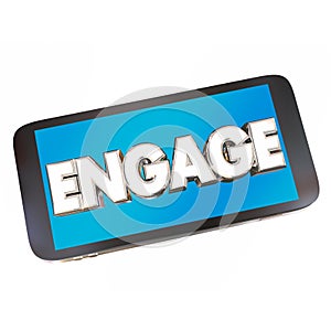 Engage Cell Smart Phone Word Communicate Word