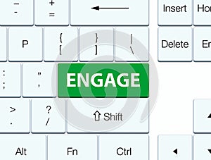 Engage green keyboard button