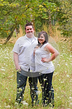 Engaged Couple Portrait Outdoors