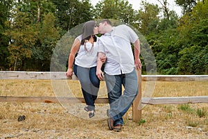 Engaged Couple Portrait Outdoors