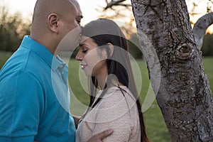 Engaged Latin Couple