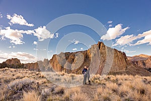 Engaged Lifestyle Portrait at Smith Rock