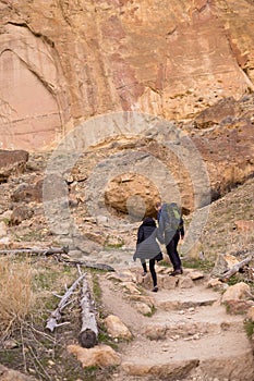 Engaged Lifestyle Portrait at Smith Rock