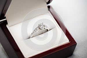 Engagement Ring in Box