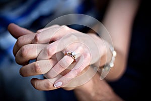 Engagement Ring Couple photo