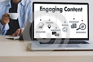 Engaging CONTENT marketing Data Blogging Media Publication Info