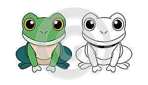 Engaging Puritan Tree Frog Coloring Activity