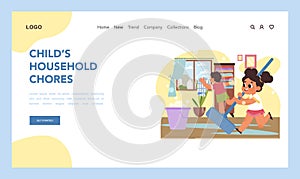 Engaging in teamwork concept. Flat vector illustration