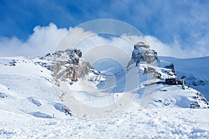 Engelberg, a Swiss Alps Ski Resort, boasts Sunny Peaks for skiing.