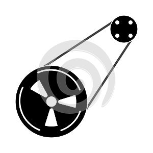 engine belt vector icon