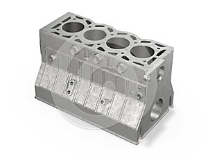 Engine block 3d rendering