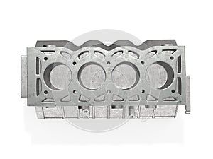 Engine block top view 3d rendering