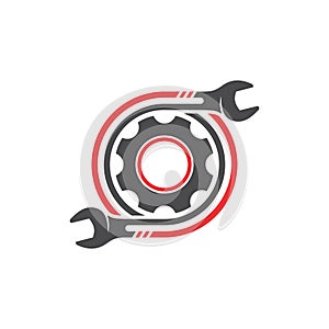 Interesting icon for auto service