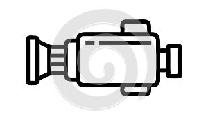 Engine Component Automotive Vector Outline Icon, vector design Generative AI