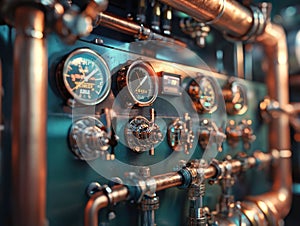 Engine Control Panel Close Up