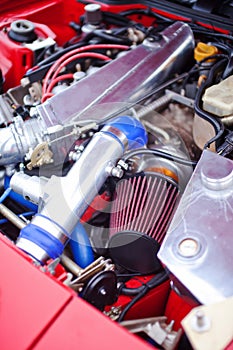 Engine of the drift car