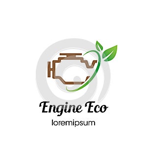 Engine Ecologo or symbol template design photo