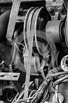 Engine element close-up