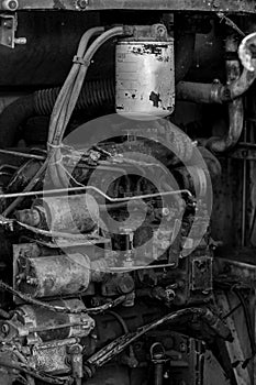 Engine element close-up photo