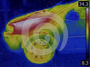 Engine Heat Distribution Infrared