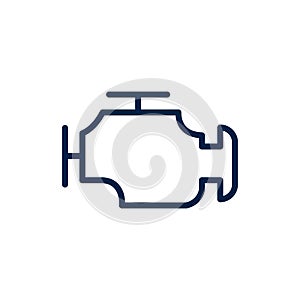 Engine machine icon logo vector design illustration, isolated on white background.