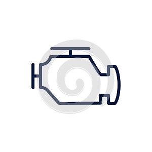 Engine machine icon logo vector design illustration, isolated on white background.