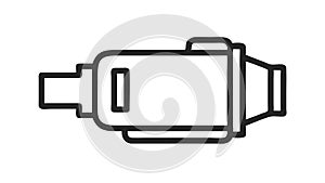 Engine or Mechanical Component Vector Icon Illustration, vector design Generative AI