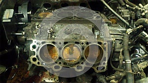 Engine Mitsubishi GALANT piston, block, automatic transmission