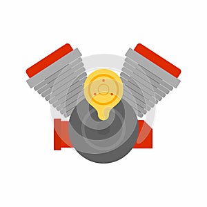 Engine Motor icon vector image.