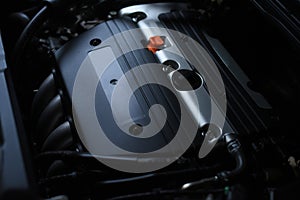 Engine oil check point inside