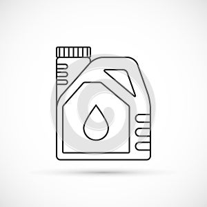 Engine oil outline icon